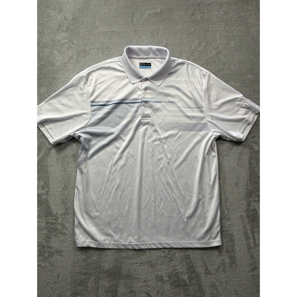 PGA Tour GOLF Polo Shirt Mens Size XL  White Short Sleeve